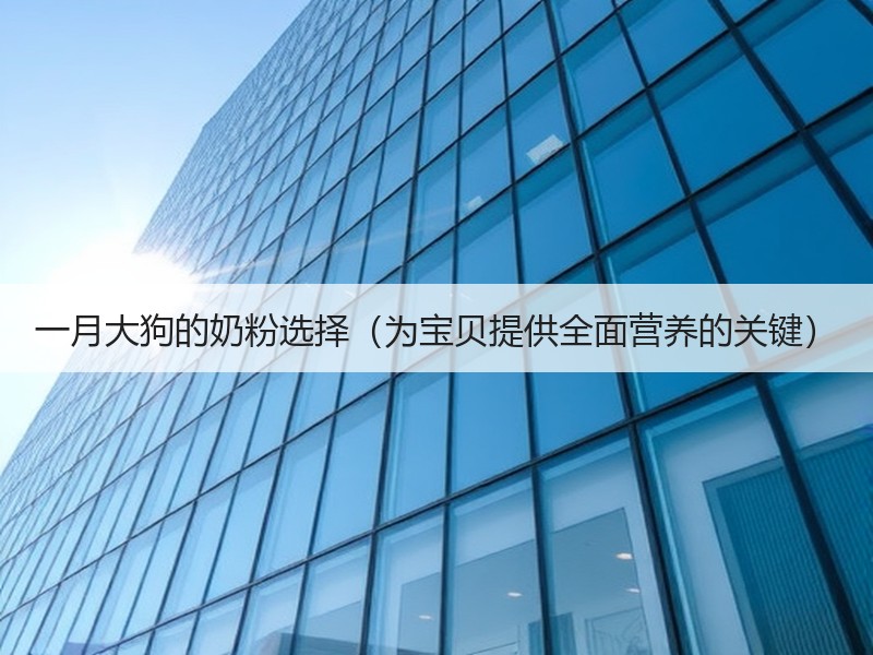 一月大狗的奶粉选择（为宝贝提供全面营养的关键）