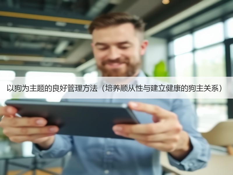 以狗为主题的良好管理方法（培养顺从性与建立健康的狗主关系）