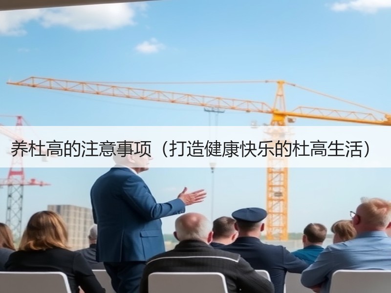 养杜高的注意事项（打造健康快乐的杜高生活）