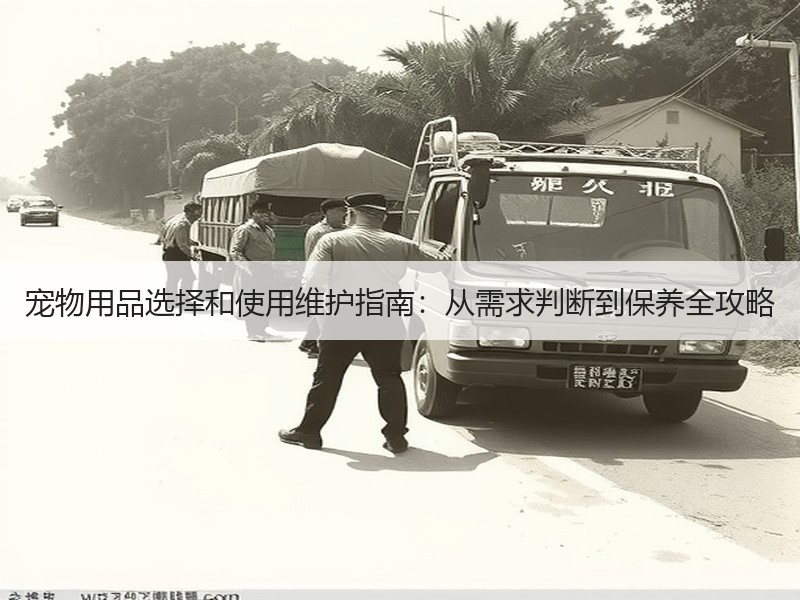 宠物用品选择和使用维护指南：从需求判断到保养全攻略