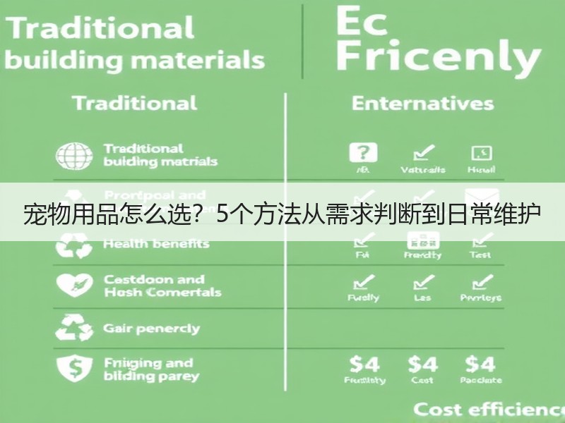 宠物用品怎么选？5个方法从需求判断到日常维护