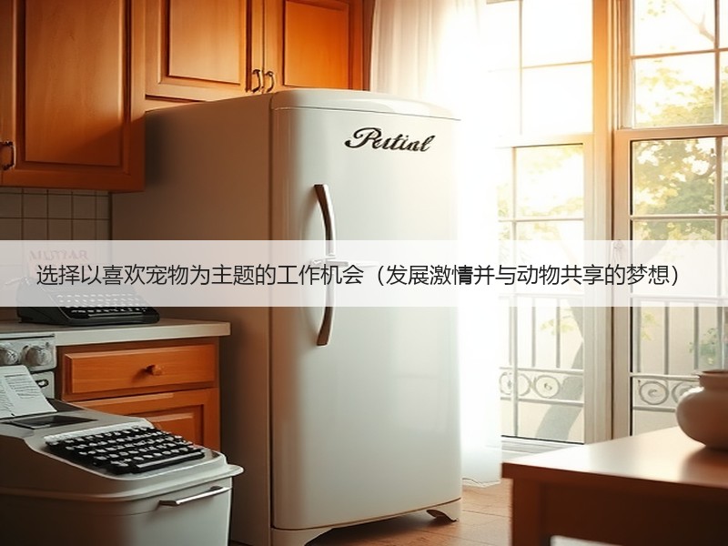 选择以喜欢宠物为主题的工作机会（发展激情并与动物共享的梦想）