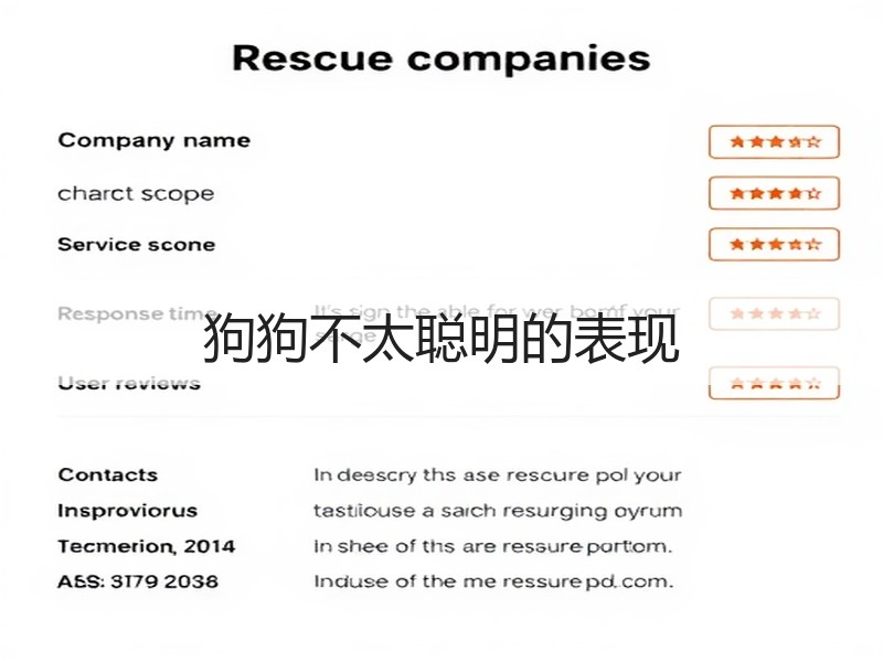狗狗不太聪明的表现