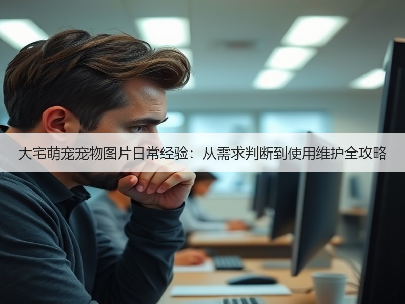 大宅萌宠宠物图片日常经验：从需求判断到使用维护全攻略