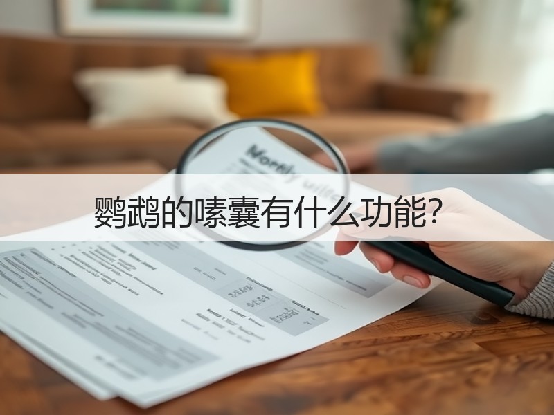 鹦鹉的嗉囊有什么功能？