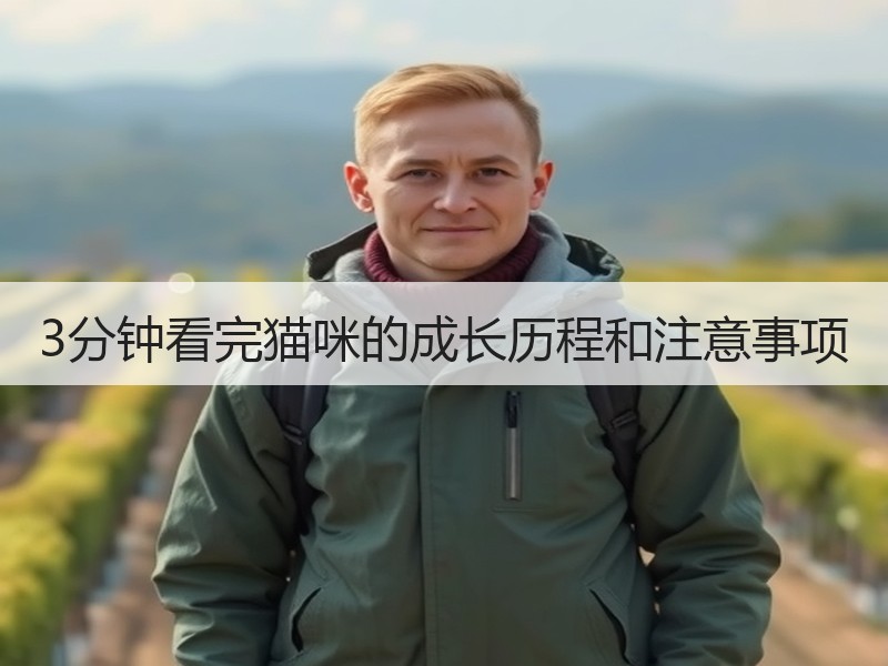 3分钟看完猫咪的成长历程和注意事项