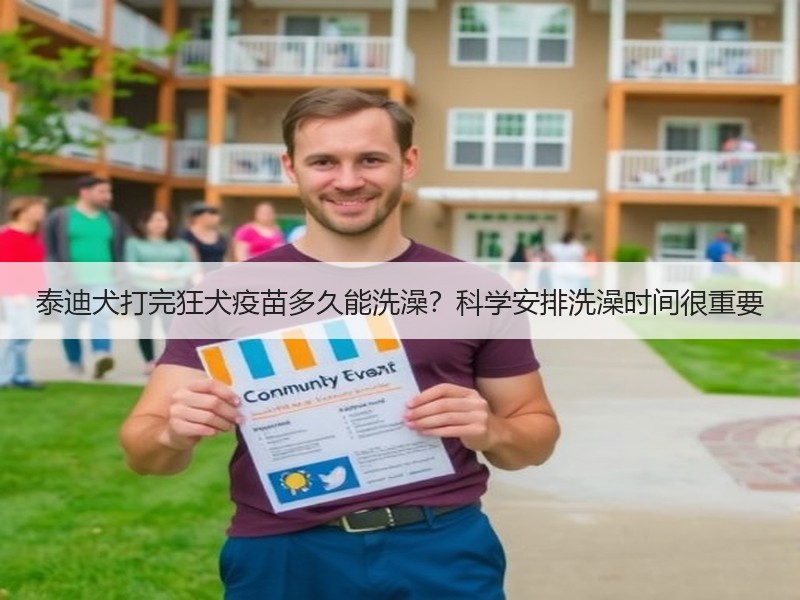 泰迪犬打完狂犬疫苗多久能洗澡？科学安排洗澡时间很重要
