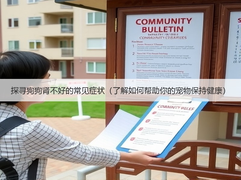 探寻狗狗肾不好的常见症状（了解如何帮助你的宠物保持健康）