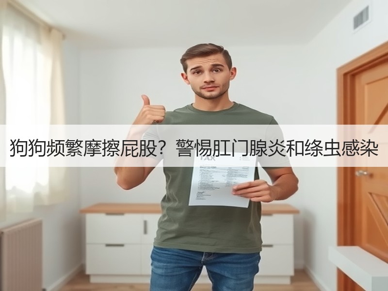 狗狗频繁摩擦屁股？警惕肛门腺炎和绦虫感染
