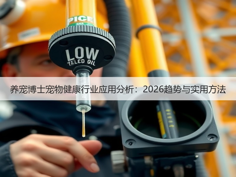 养宠博士宠物健康行业应用分析：2026趋势与实用方法