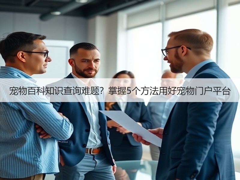 宠物百科知识查询难题？掌握5个方法用好宠物门户平台