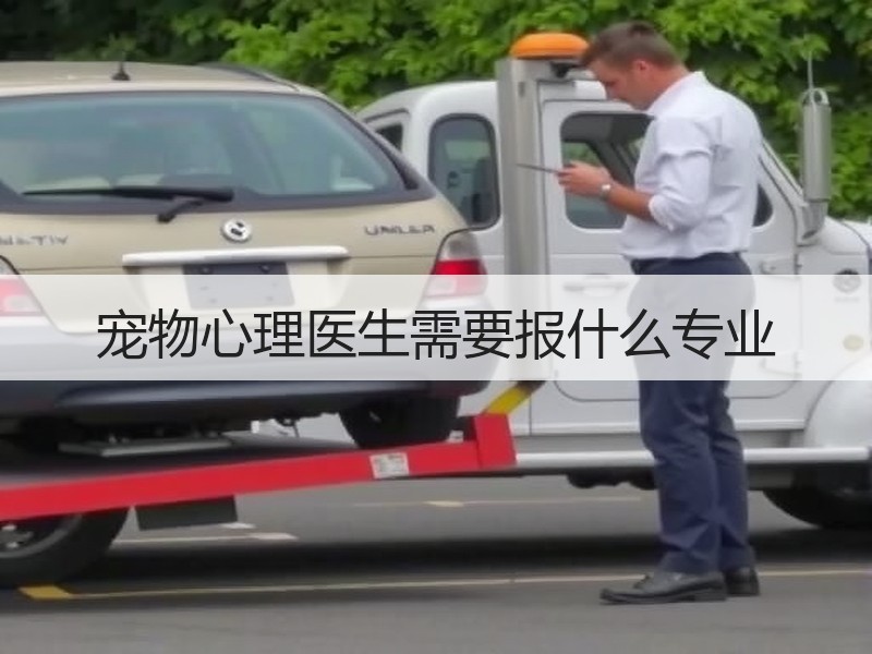 宠物心理医生需要报什么专业