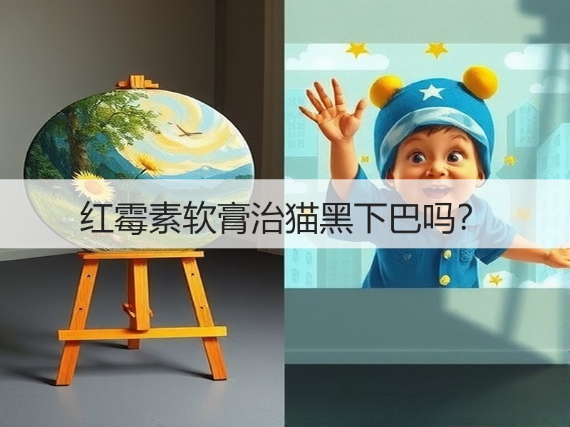 红霉素软膏治猫黑下巴吗？