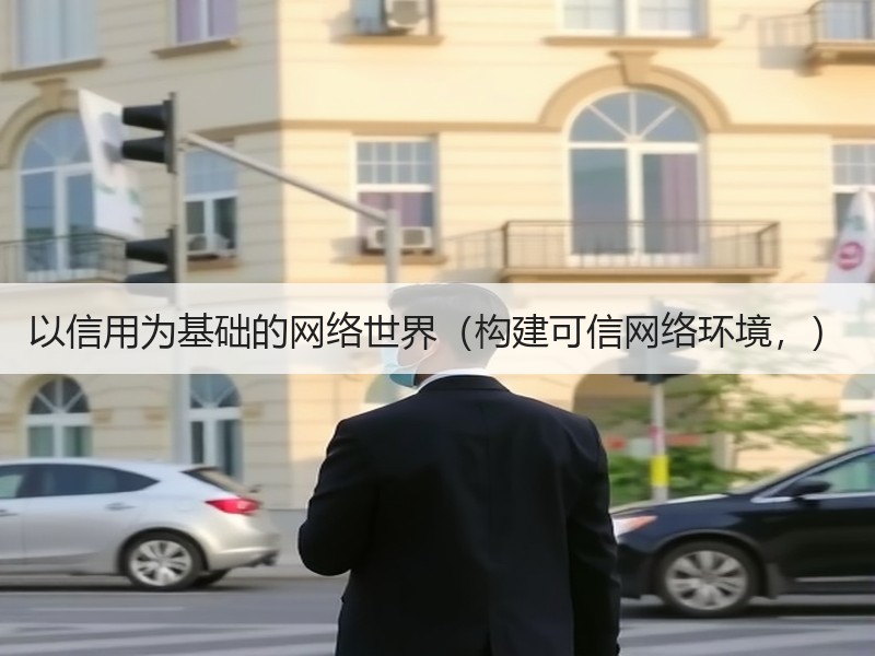 以信用为基础的网络世界（构建可信网络环境，）