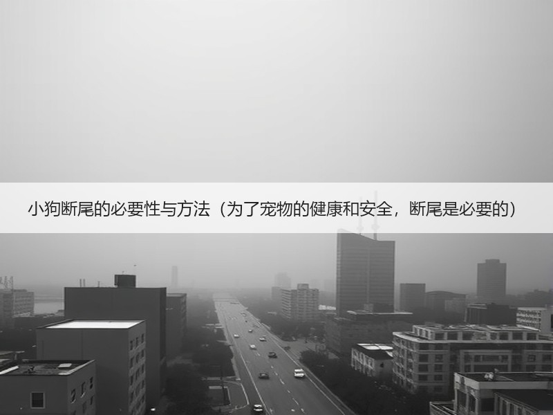 小狗断尾的必要性与方法（为了宠物的健康和安全，断尾是必要的）