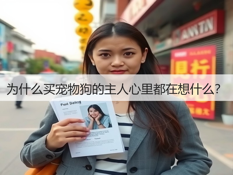 为什么买宠物狗的主人心里都在想什么？