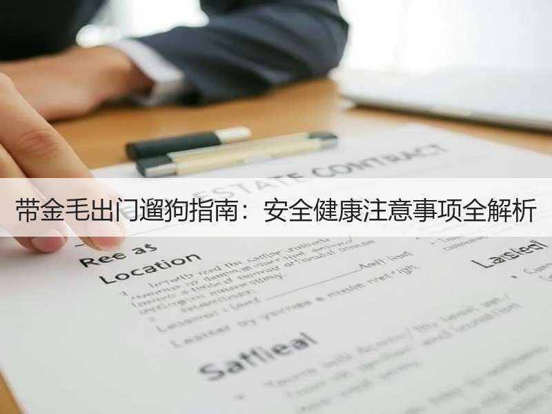 带金毛出门遛狗指南：安全健康注意事项全解析