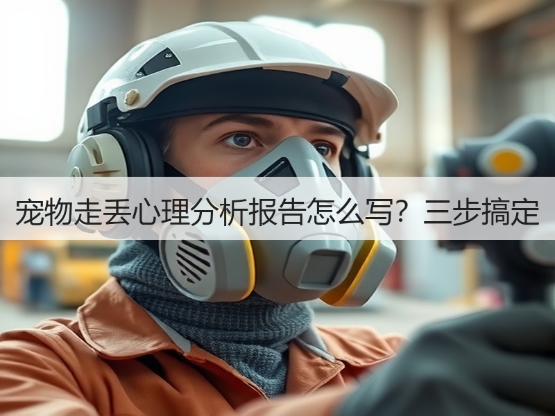 宠物走丢心理分析报告怎么写？三步搞定