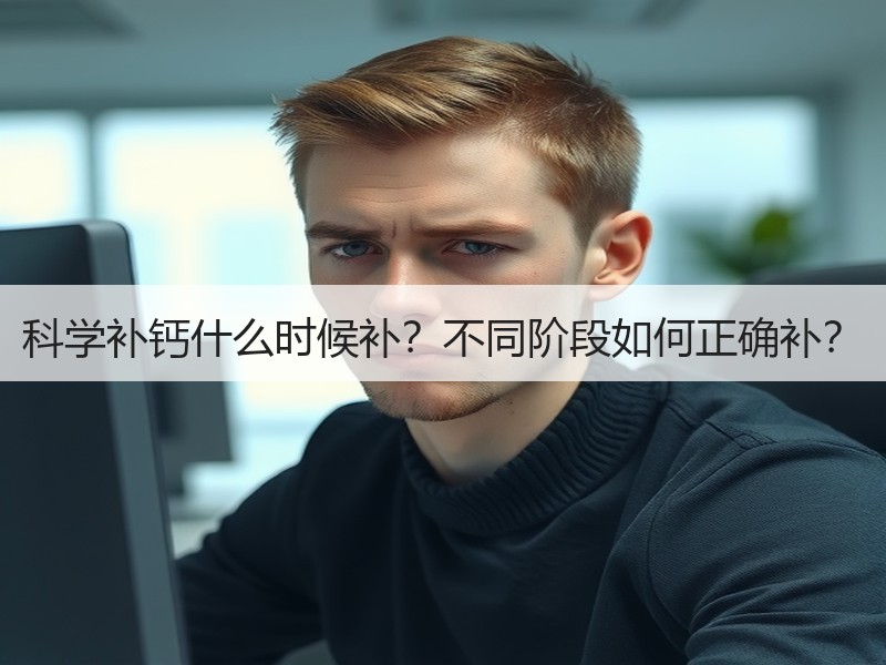 科学补钙什么时候补？不同阶段如何正确补？