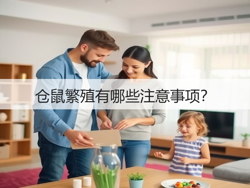 仓鼠繁殖有哪些注意事项？