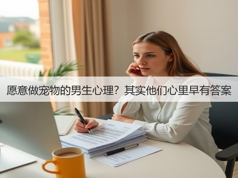 愿意做宠物的男生心理？其实他们心里早有答案