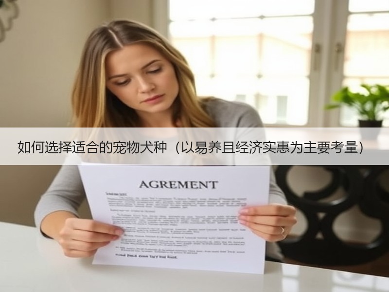 如何选择适合的宠物犬种（以易养且经济实惠为主要考量）