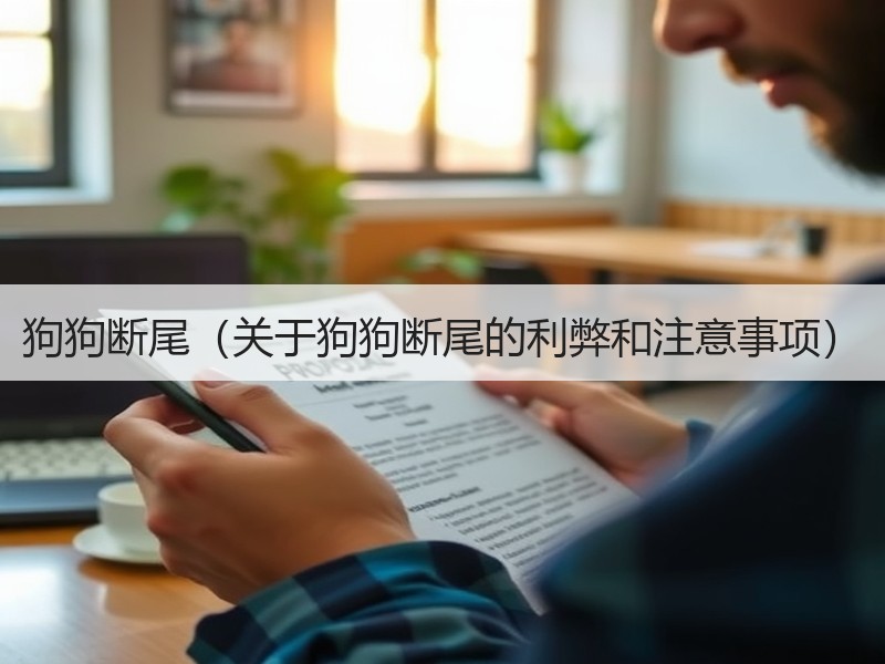 狗狗断尾（关于狗狗断尾的利弊和注意事项）