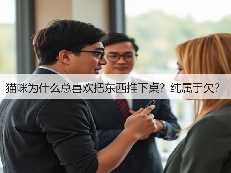 猫咪为什么总喜欢把东西推下桌？纯属手欠？