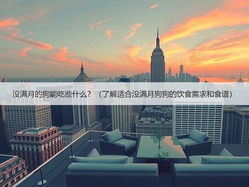 没满月的狗能吃些什么？（了解适合没满月狗狗的饮食需求和食谱）