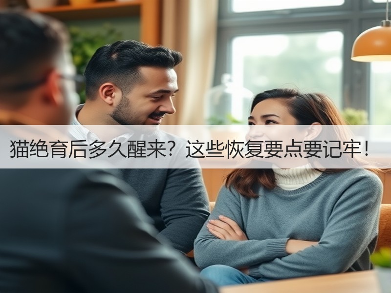 猫绝育后多久醒来？这些恢复要点要记牢！
