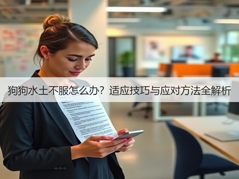狗狗水土不服怎么办？适应技巧与应对方法全解析