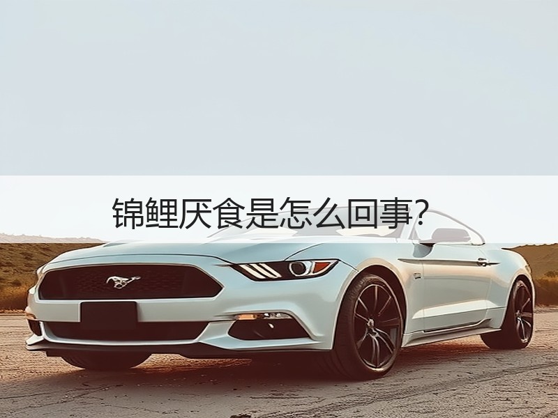 锦鲤厌食是怎么回事？