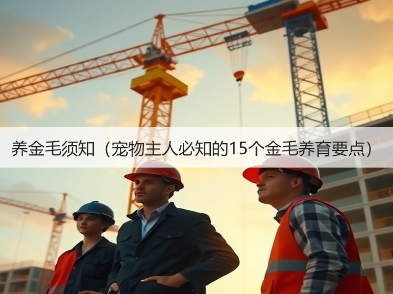 养金毛须知（宠物主人必知的15个金毛养育要点）