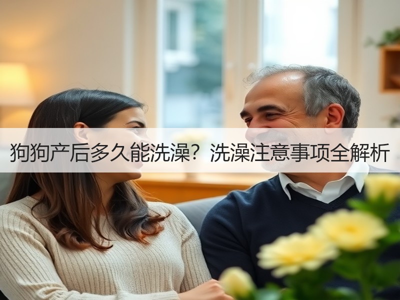 狗狗产后多久能洗澡？洗澡注意事项全解析