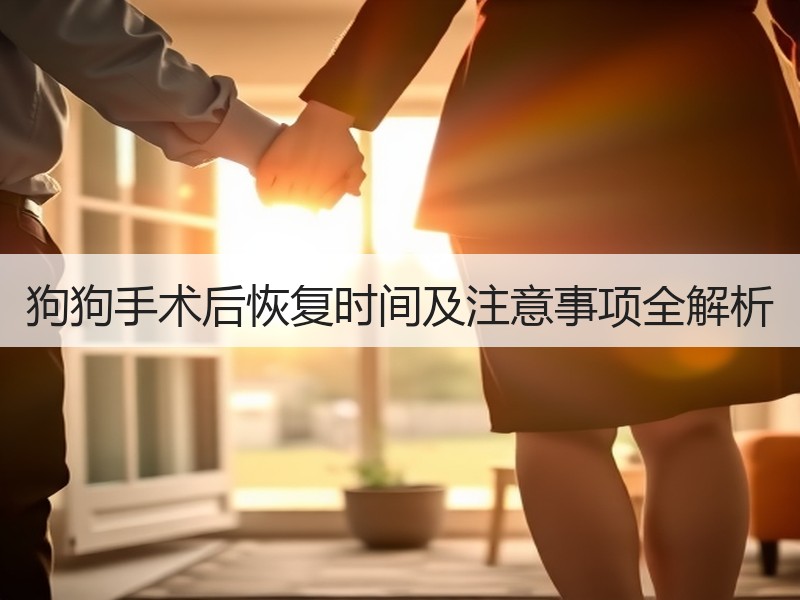 狗狗手术后恢复时间及注意事项全解析