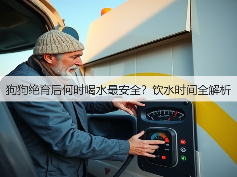 狗狗绝育后何时喝水最安全？饮水时间全解析