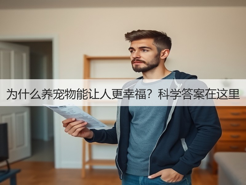 为什么养宠物能让人更幸福？科学答案在这里