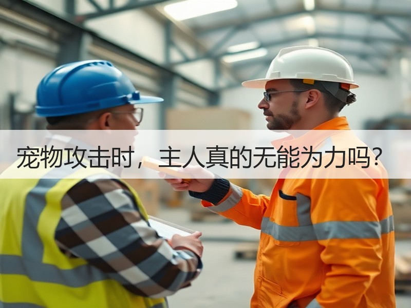 宠物攻击时，主人真的无能为力吗？
