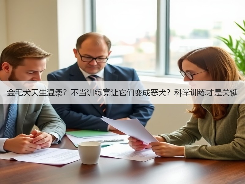 金毛犬天生温柔？不当训练竟让它们变成恶犬？科学训练才是关键