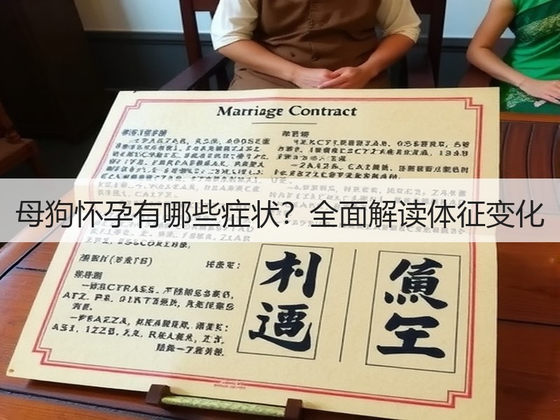 母狗怀孕有哪些症状？全面解读体征变化